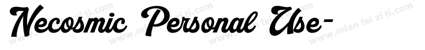 Necosmic Personal Use字体转换